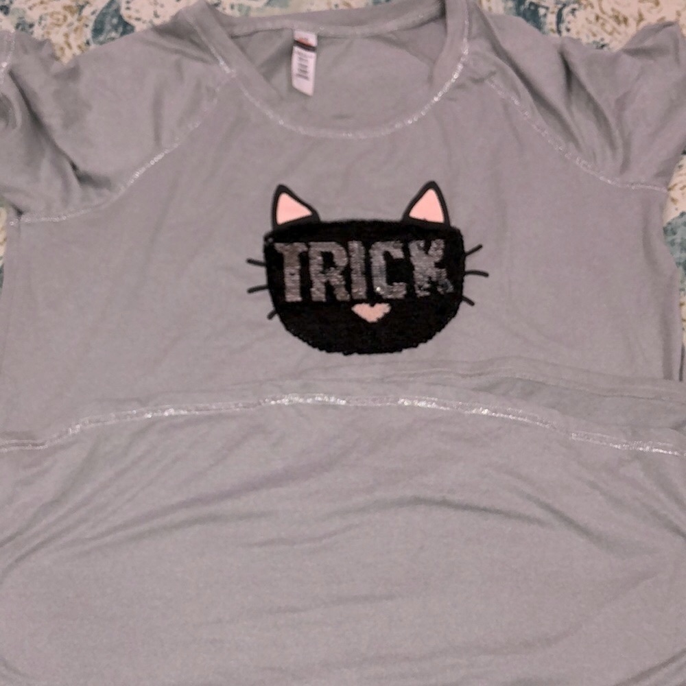 HALLOWEEN trick or treat cozy kitty T-shirt dress - Picture 6 of 6